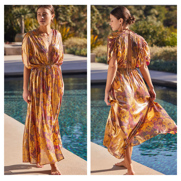 Anthropologie Shine Kaftan - New Small - Picture 1 of 3